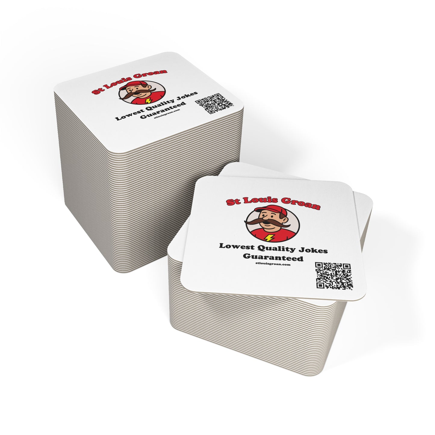 Groan Logo Drink Coasters (50–100 pcs)