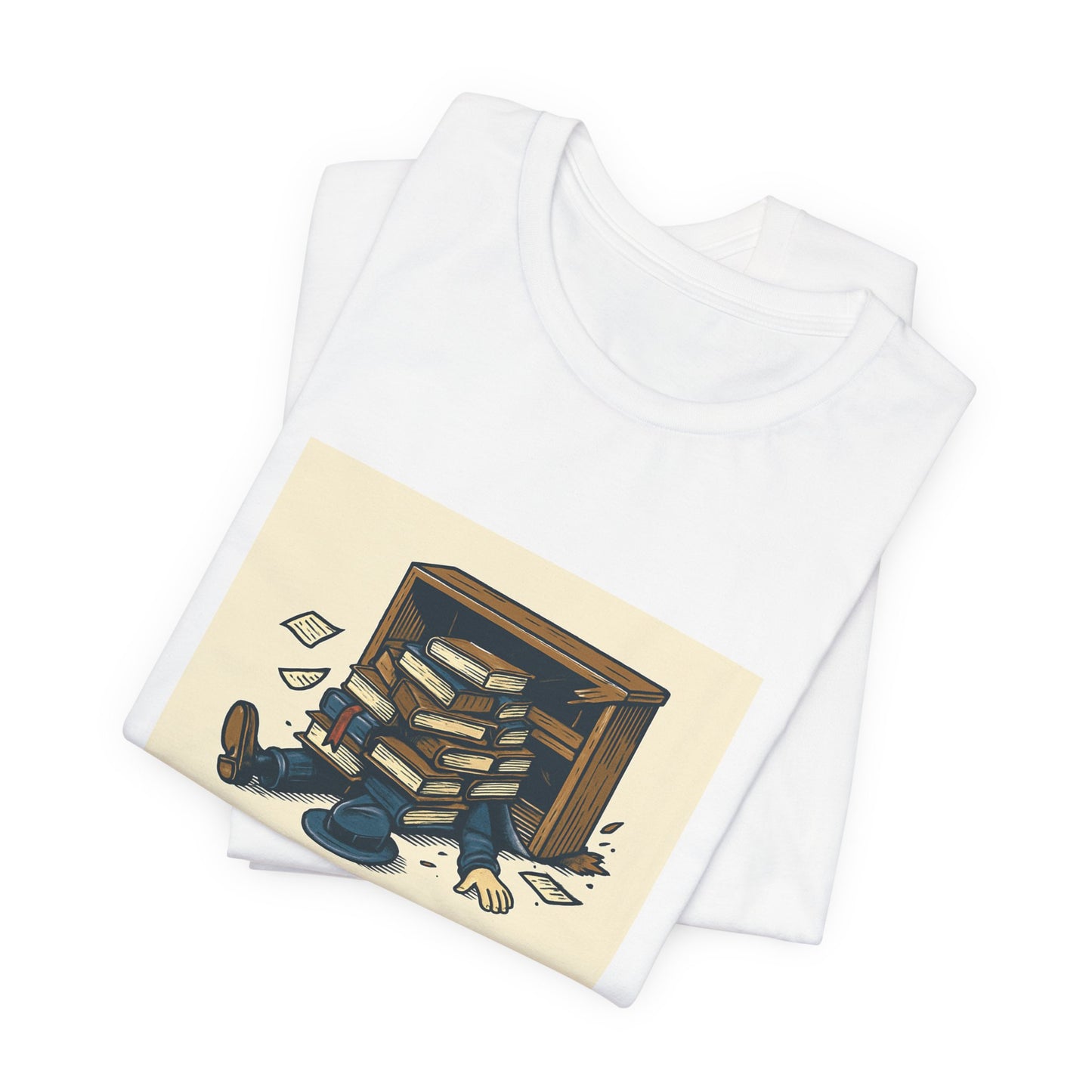 Bookish Graphic Tee — "He Only Has His Shelf to Blame"