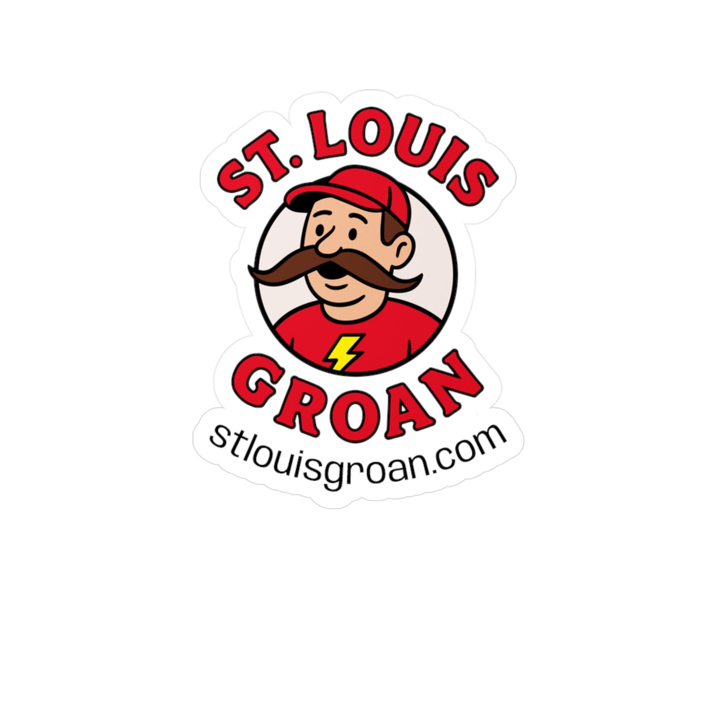 St. Louis Groan Vinyl Sticker
