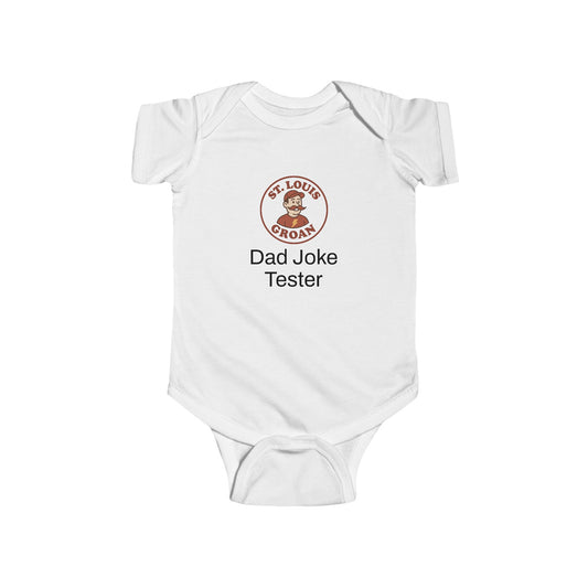 Infant Bodysuit "Dad Joke Tester" – Funny Baby Onesie, Newborn Gift for New Dads, Father's Day
